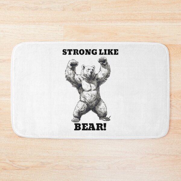 Item preview, STRONG LIKE BEAR design - Flexing Muscles, Jacked and Shredded Bodybuilding Bear designed and sold by Primal Pump Co LTD.
