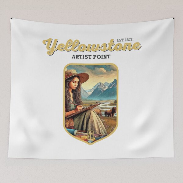 Item preview, USA - NATIONAL PARK - YELLOWSTONE - Yellowstone Artists Point -16 designed and sold by ArtProjectShop.