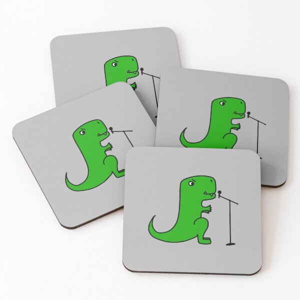 Item preview, Green Cartoon Dinosaur Singer designed and sold by J-Bat.