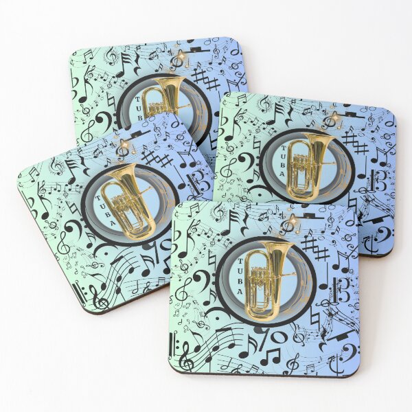 Item preview, Tuba Music Everywhere Original Graphic Artwork designed and sold by BrightrDayMusicArt.