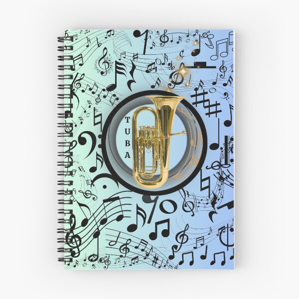 Item preview, Tuba Music Everywhere Original Graphic Artwork designed and sold by BrightrDayMusicArt.