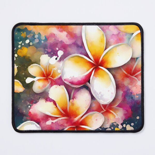 Item preview, Island Paradise Watercolor Plumeria designed and sold by Noveltyorb.