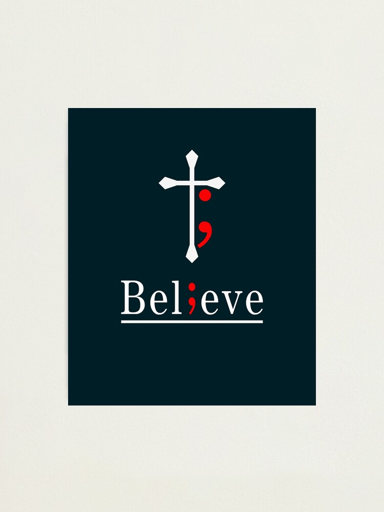 Cross Semicolon Tattoo Believe Cross Semicolon Tattoo Believe