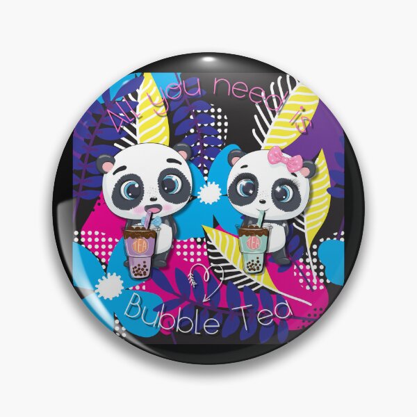 Item preview, Bubble Tea, sweet panda, funny pandas, All you need is Bubble Tea, Panda, palm, designed and sold by GOLDENGARDENART.
