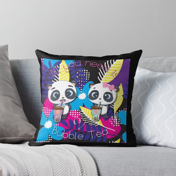 Item preview, Bubble Tea, panda dulce, pandas divertidos, todo lo que necesitas es Bubble Tea, Panda, palma, designed and sold by GOLDENGARDENART.