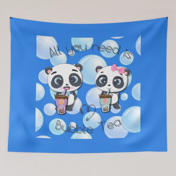 Item preview, Bubble Tea, sweet panda, funny pandas, All you need is Bubble Tea, Panda, big bubble, designed and sold by GOLDENGARDENART.
