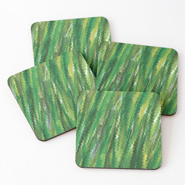 Item preview, Diagonal Green Ripples designed and sold by Alexandria Levin.