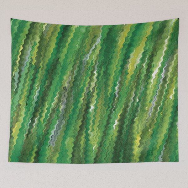 Item preview, Diagonal Green Ripples designed and sold by Alexandria Levin.
