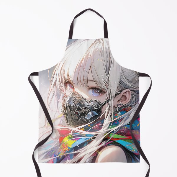 Item preview, Masked Spectral Cyberpunk Daydream Anime Girl designed and sold by bubblegoth.
