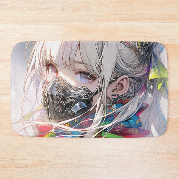 Item preview, Masked Spectral Cyberpunk Daydream Anime Girl designed and sold by bubblegoth.