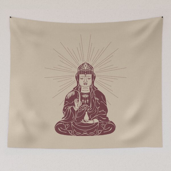 Item preview, Kuan Yin Sattva Minimal Edition - Dove + Wine designed and sold by Irene Estelle.