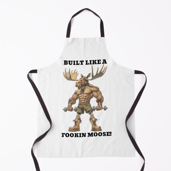 Item preview, BUILT LIKE A FOOKIN MOOSE Funny Comedic Design - Huge Veiny Moose Muscles - Fitness, Exercise Gear designed and sold by Primal Pump Co LTD.