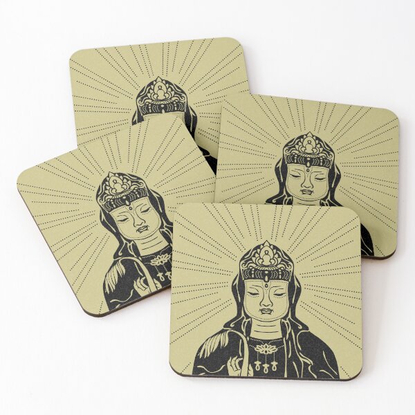 Item preview, Kuan Yin Sattva Minimal Edition - Gold + Coal designed and sold by Irene Estelle.