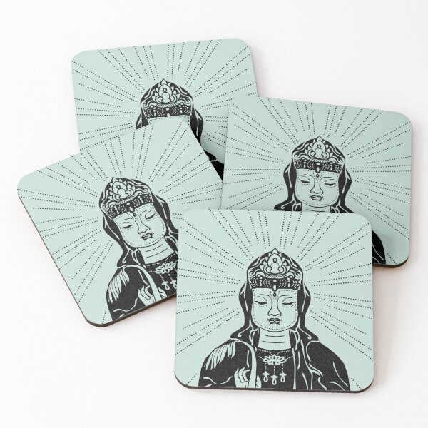 Item preview, Kuan Yin Sattva Minimal Edition - Mint + Coal designed and sold by Irene Estelle.