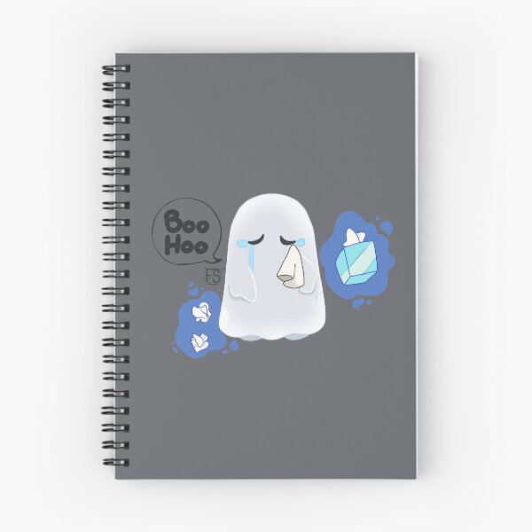 Aperçu de l'œuvre Boo Hoo, fantôme qui pleure créée et vendue par FruitCupSpace.