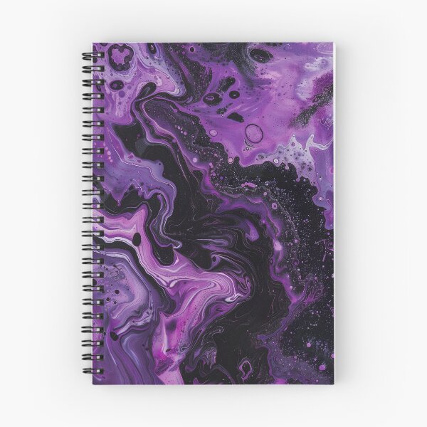 Item preview, Epoxy Phonecase or Notebook Purple Black designed and sold by LaurenMaryStore.