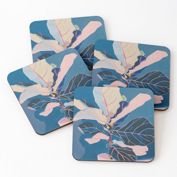 Item preview, Pink Fiddle Leaf Tree Boho Nature designed and sold by trajeado14.