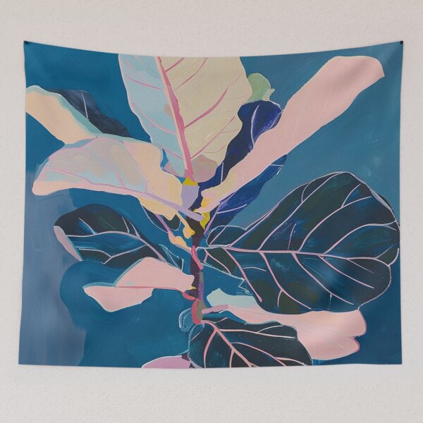 Item preview, Pink Fiddle Leaf Tree Boho Nature designed and sold by trajeado14.