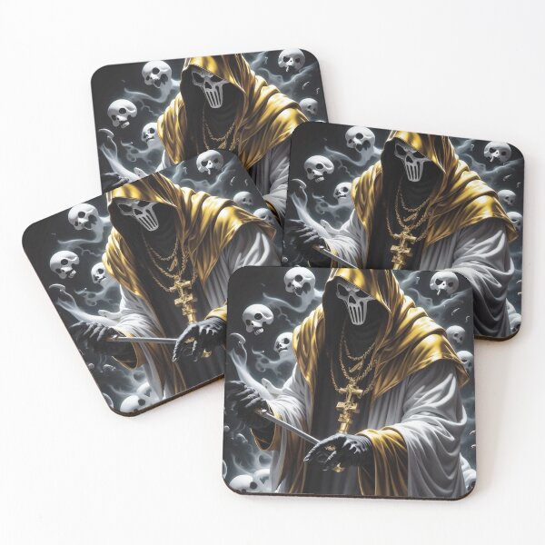 Item preview, Mysterious Gold Ghostface designed and sold by EminenceArts.