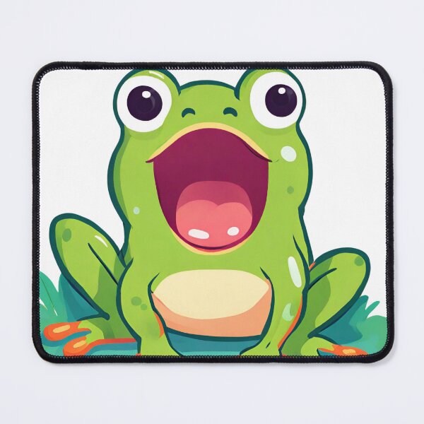 Item preview, Screaming Froggy Sticker Cute Screaming Frog designed and sold by IsntThatNiche.