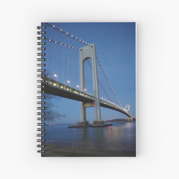 Night, bridge Spiral Notebook