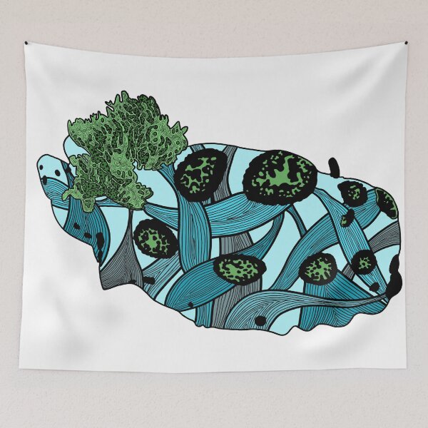 Item preview, Green and Blue Nudibranch designed and sold by ArtbyDLP.