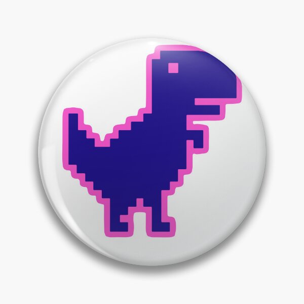 Item preview, Trex in pixel in  fucia and pruple designed and sold by mndesignworx.
