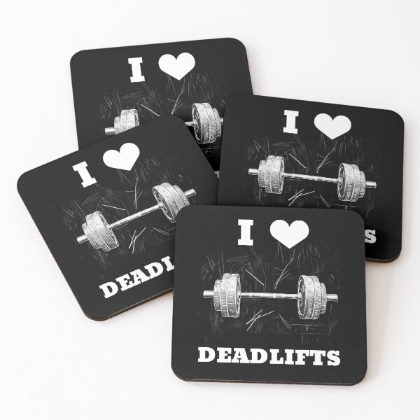 Item preview, Sketchy cool Barbell design of I HEART DEADLIFTS - I LOVE DEADLIFTS designed and sold by Primal Pump Co LTD.