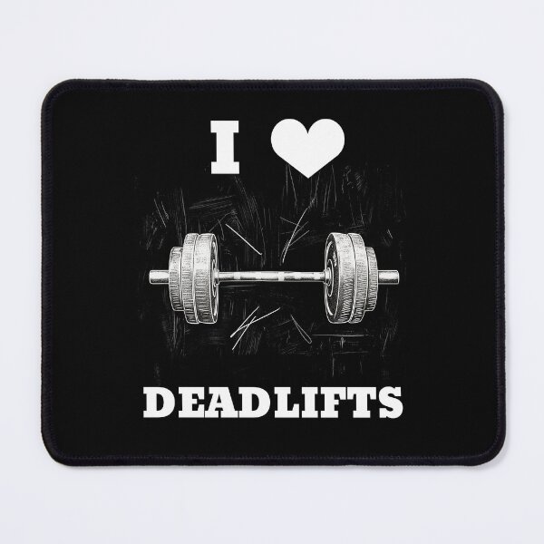 Item preview, Sketchy cool Barbell design of I HEART DEADLIFTS - I LOVE DEADLIFTS designed and sold by Primal Pump Co LTD.