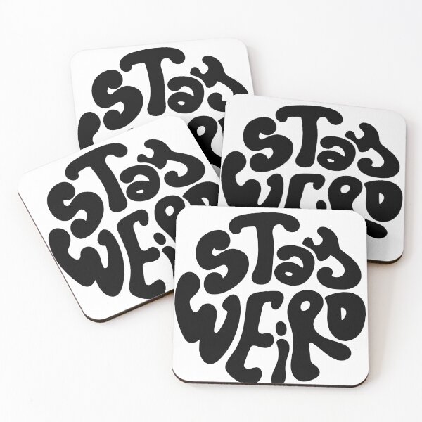 Item preview, Stay Weird Round designed and sold by socialarmour.