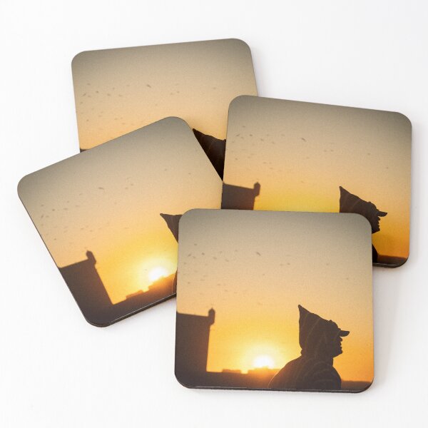 Item preview, Men with the djelaba at the sunset at Essaouira, Morocco - Photography print designed and sold by MashaeirArt.