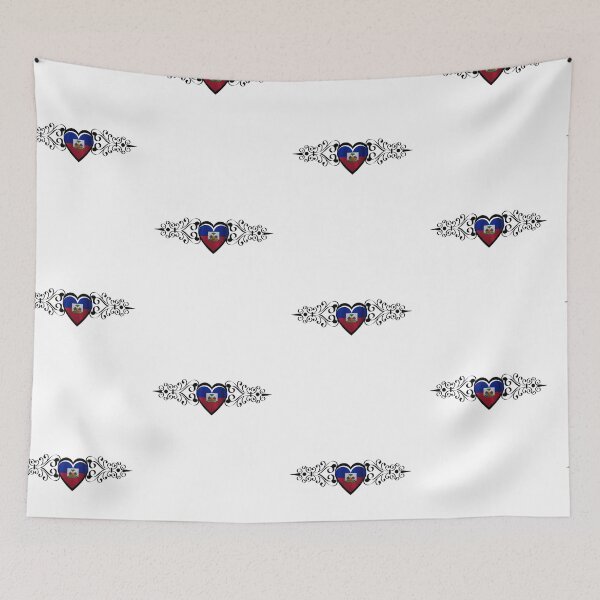 Item preview, Haitian Heart Flag designed and sold by BladaDesign.