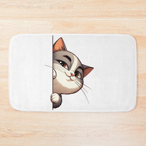 Item preview, Peeking Feline Fun: A Cute Cat Illustration designed and sold by Designowner.