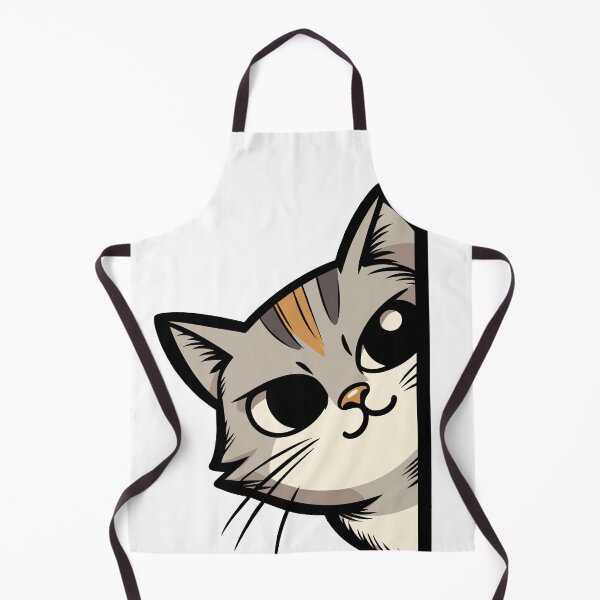 Item preview, Curious Whiskers: A Peekaboo Cat Illustration designed and sold by Designowner.