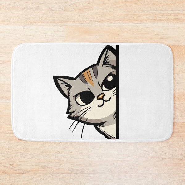 Item preview, Curious Whiskers: A Peekaboo Cat Illustration designed and sold by Designowner.