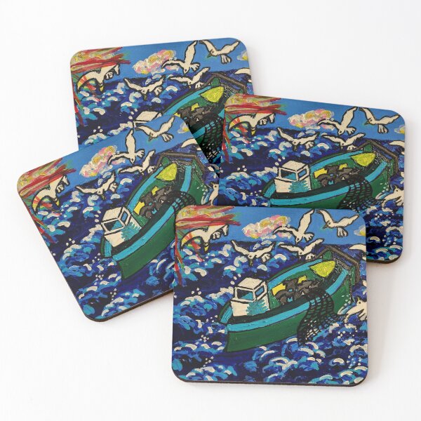 Item preview, Trawler drifting on rough seas designed and sold by Chantilly07.