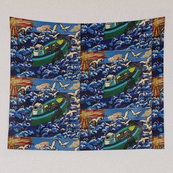 Item preview, Trawler drifting on rough seas designed and sold by Chantilly07.