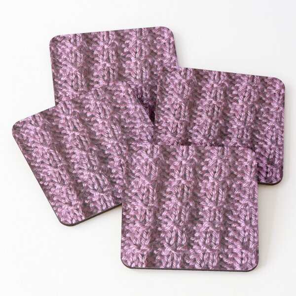 Item preview, Broken rib knit stitch using pink yarn  designed and sold by thebentknitter.