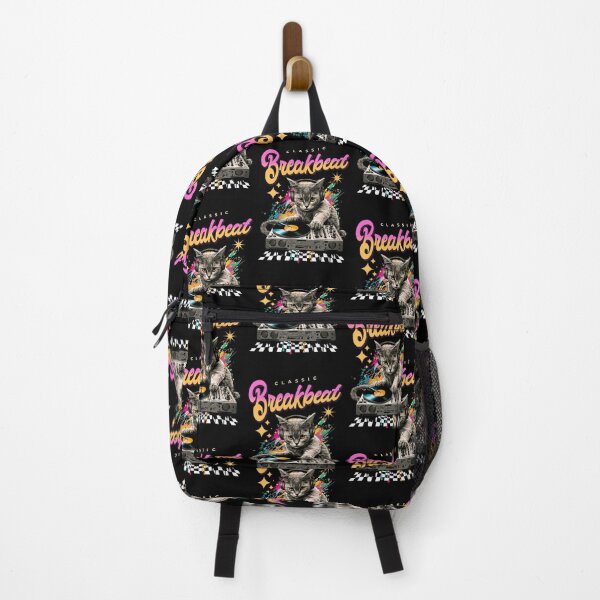 Item preview, BREAKBEAT - Cat Dj Checkered Floor designed and sold by Discothreadz.
