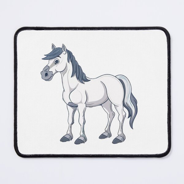 Item preview, White Farm Horse - Figurine Style designed and sold by nicolinoarts.