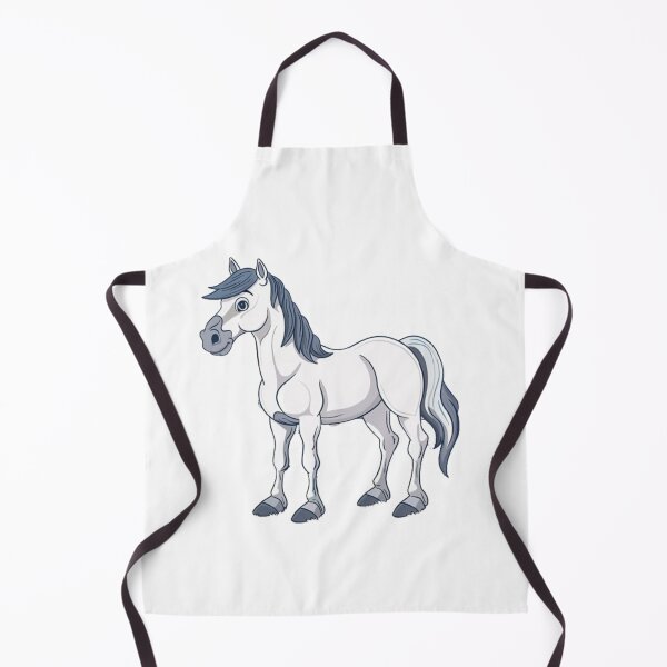 Item preview, White Farm Horse - Figurine Style designed and sold by nicolinoarts.