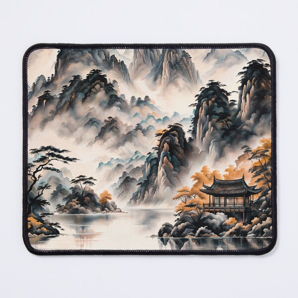 Item preview, Beautiful Landscape of Asian Mountains designed and sold by PixelCraftDSG.