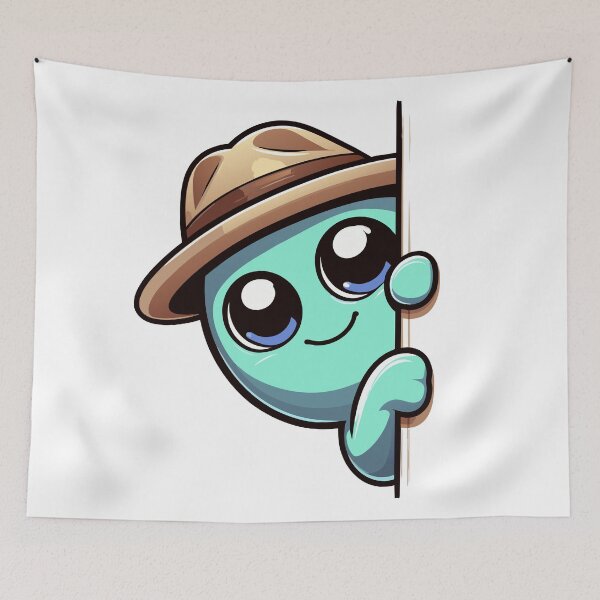 Item preview, Adventurous Explorer: A Cute Cartoon Character Design designed and sold by Designowner.