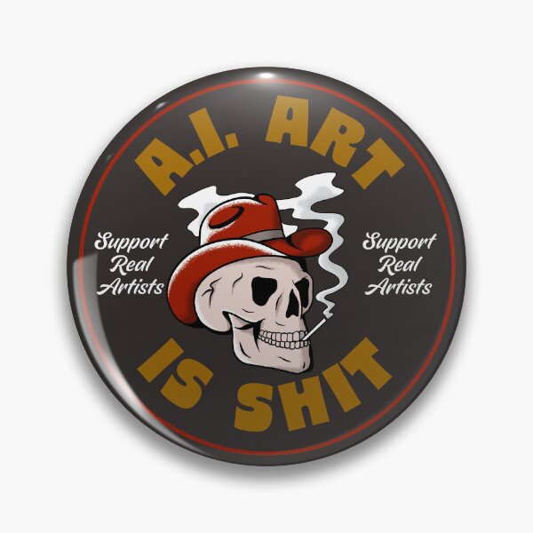 Item preview, AI Art Is Shit - Artificial Intelligence Art Sucks - Support Real Art designed and sold by Picket Club.