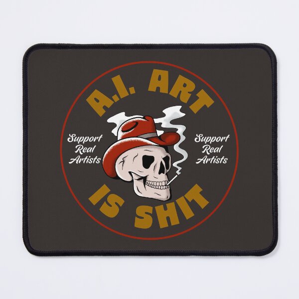 Item preview, AI Art Is Shit - Artificial Intelligence Art Sucks - Support Real Art designed and sold by Picket Club.