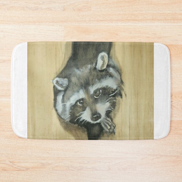 Item preview, Raccoon on wood plank in watercolor designed and sold by Enoch72.