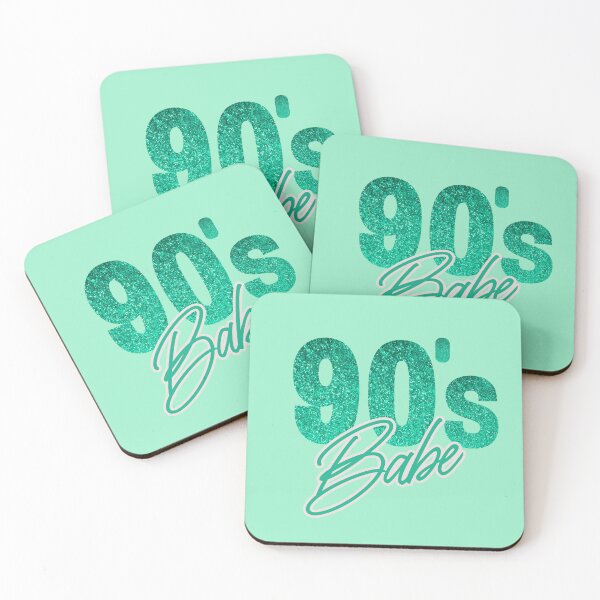 Item preview, 90'S BABE Glitter Aquamarine Color designed and sold by MY COLORING DRAW.