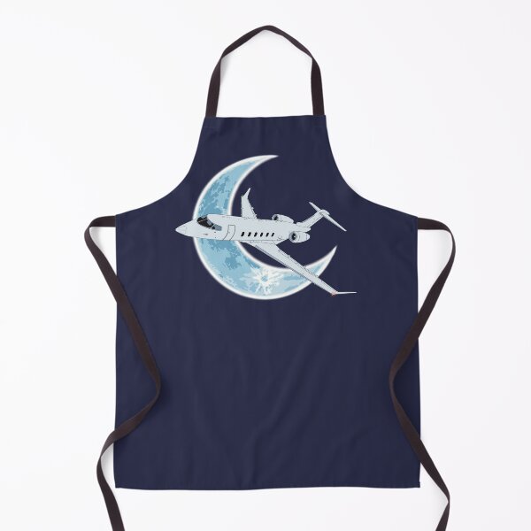 Item preview, Bombardier Challenger 350 Jet Crescent Moon Night Flight Design designed and sold by skye-studio.