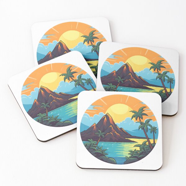 Item preview, Island and Mountain designed and sold by omar-sticker11.