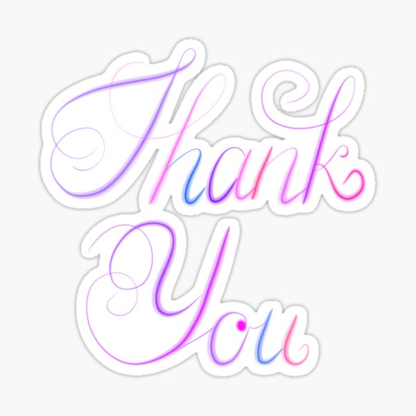 Item preview, thank you designed and sold by BranketRabbit.